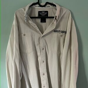 Harley-Davidson Men's Light Tan Shirt Jacket